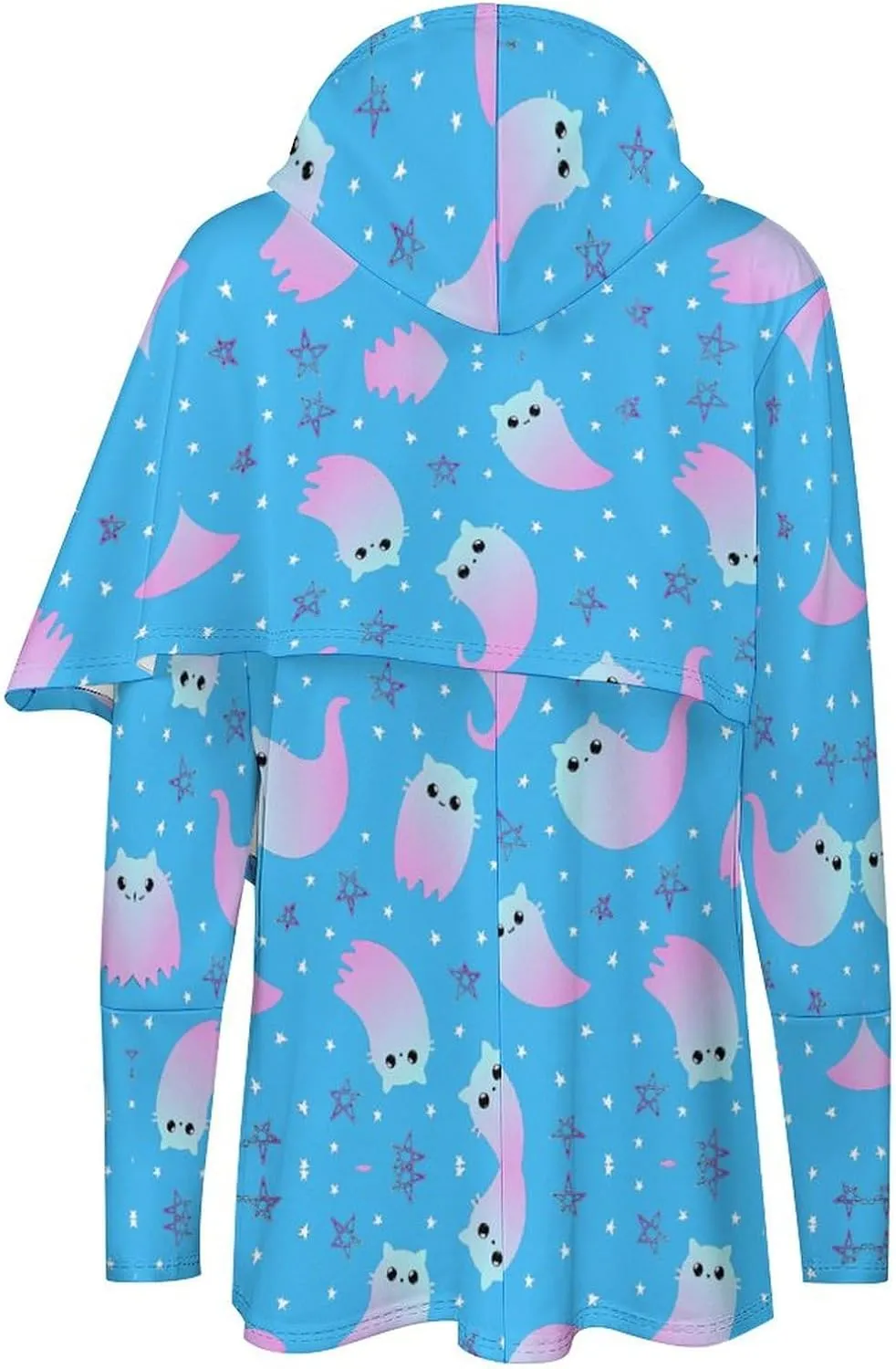 Women Long Sleeves Cape Style Cute Elves Sweatshirts Decked Funny Athletes