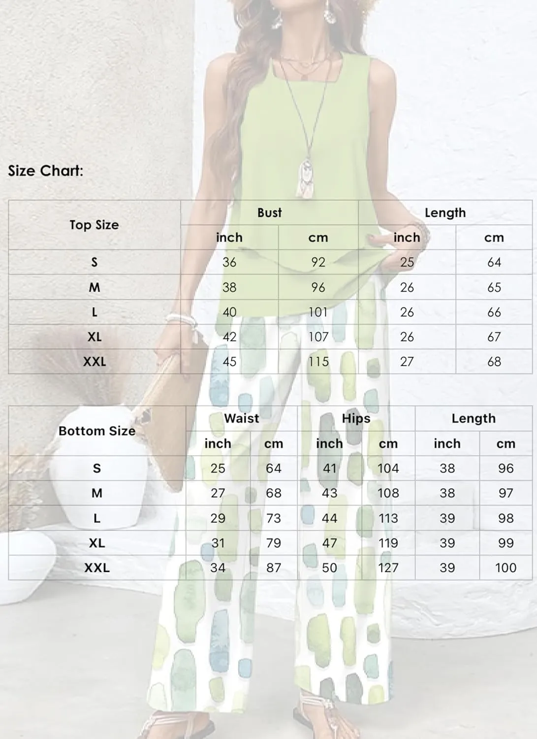Women's 2 Piece Sets 2025 Spring Summer Outfits Sleeveless Print Wide Leg Pants Sweat Sets Trendy Lounge Tracksuits