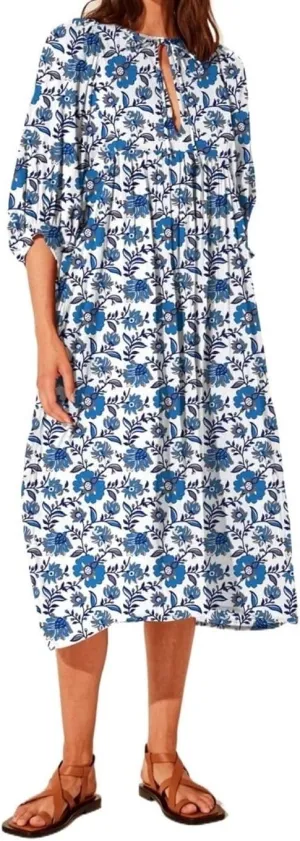 Womens Boho Sundress Summer Dresses V Neck Puff Sleeve Floral Flowy Swing Casual Dress Plus