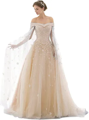 Womens Cinderella Quinceanera Dress Puffy Prom Gowns Wedding Dresses
