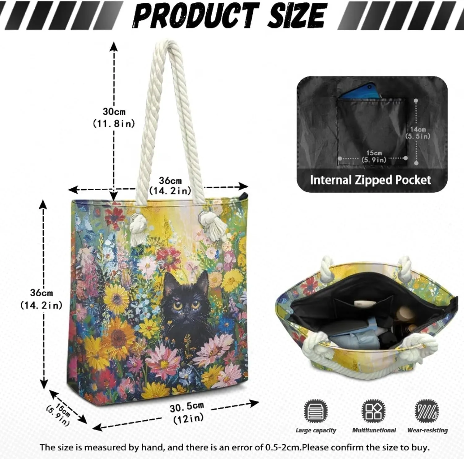 Womens Fashion Tote Bags Soft Crossbody Beach Tote Bags with Zipper for Hawaii Vacation