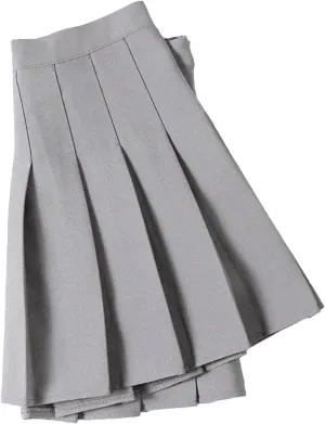 Women's High Waist A Line Mini Skirt Summer Solid Color Pleated Skirt Holiday Beach Skirt