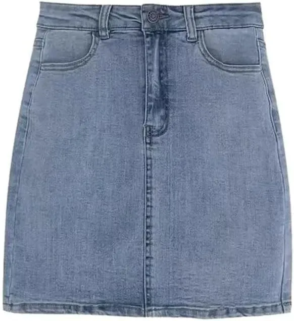 Women's High Waisted Elastic Bodycon Jean Skirt Summer Sexy Y2k Mini Skirt