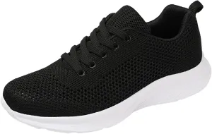 Women's Lace Up Walking Shoes Lightweight Casual Running Sneakers Womens Tennis Shoes Wide Width Shoes Casual Casual Sneakers White Tennis Shoe Trainers Shoe