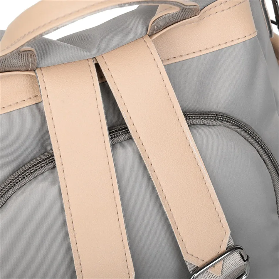 Women's Oxford Multifunction Waterproof Anti-Theft School Backpacks