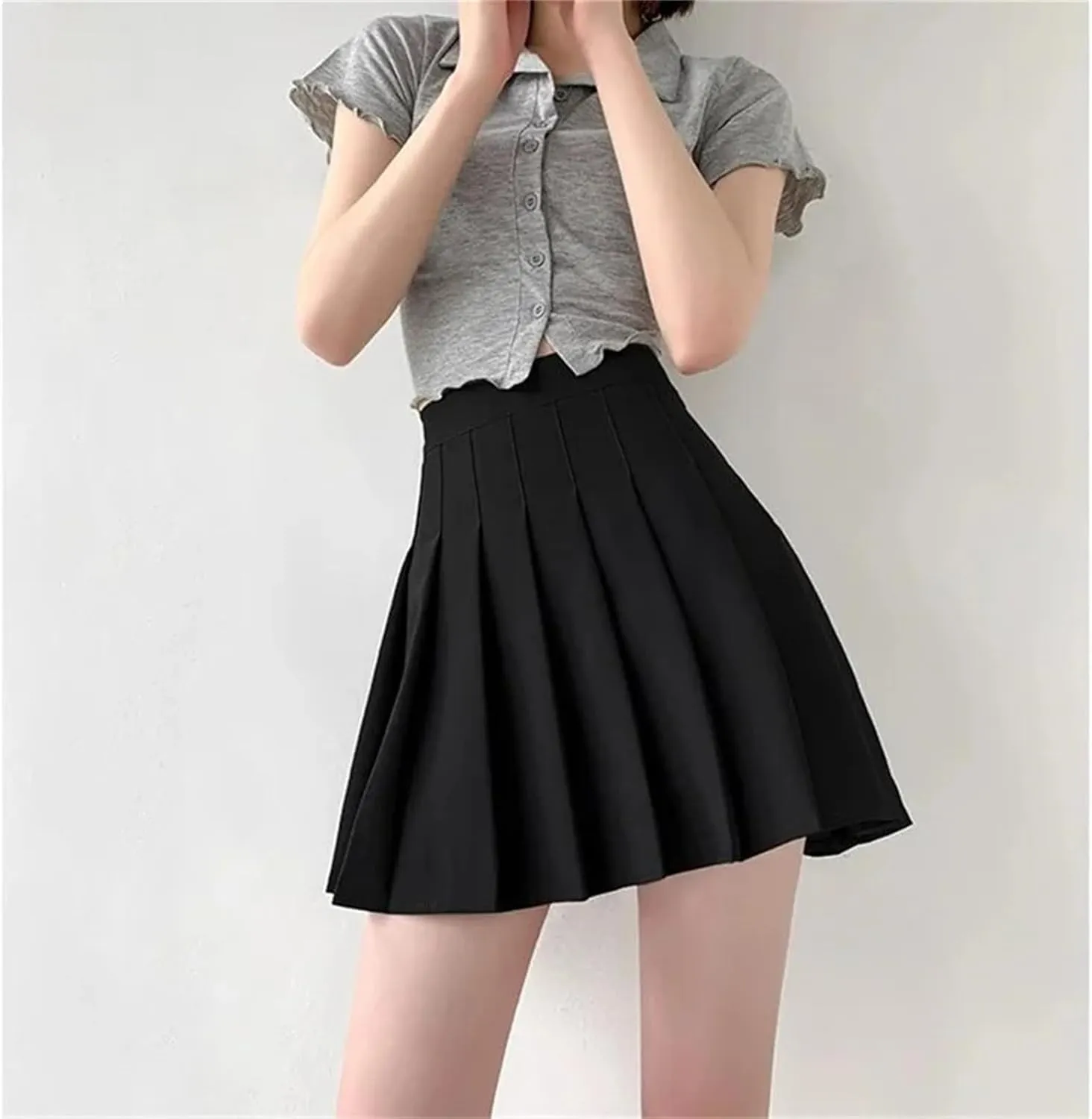 Women's Sexy High Waist Vintage Mini Pleated Skirt for Summer - Tennis Dance Casual Mini Skirts