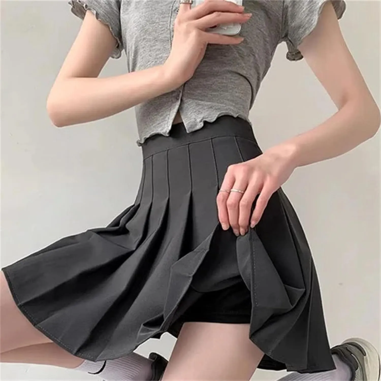 Women's Sexy High Waist Vintage Mini Pleated Skirt for Summer - Tennis Dance Casual Mini Skirts