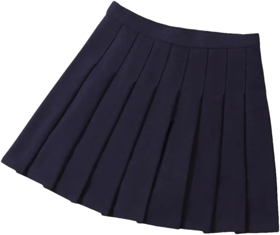 Women's Summer Pleated Skirt Elastic High Waist Mini Workout Skirt