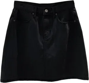 Women's Vintage High Waisted A-Line Denim Skirt 2025 Summer Bodycon Mini Skirt