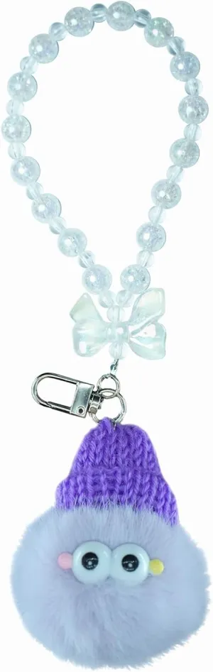 Wristlet Keychain for Women, Portable Beaded Keychain Wristlet, Personality Silicone Bead Keychain for Women Gift