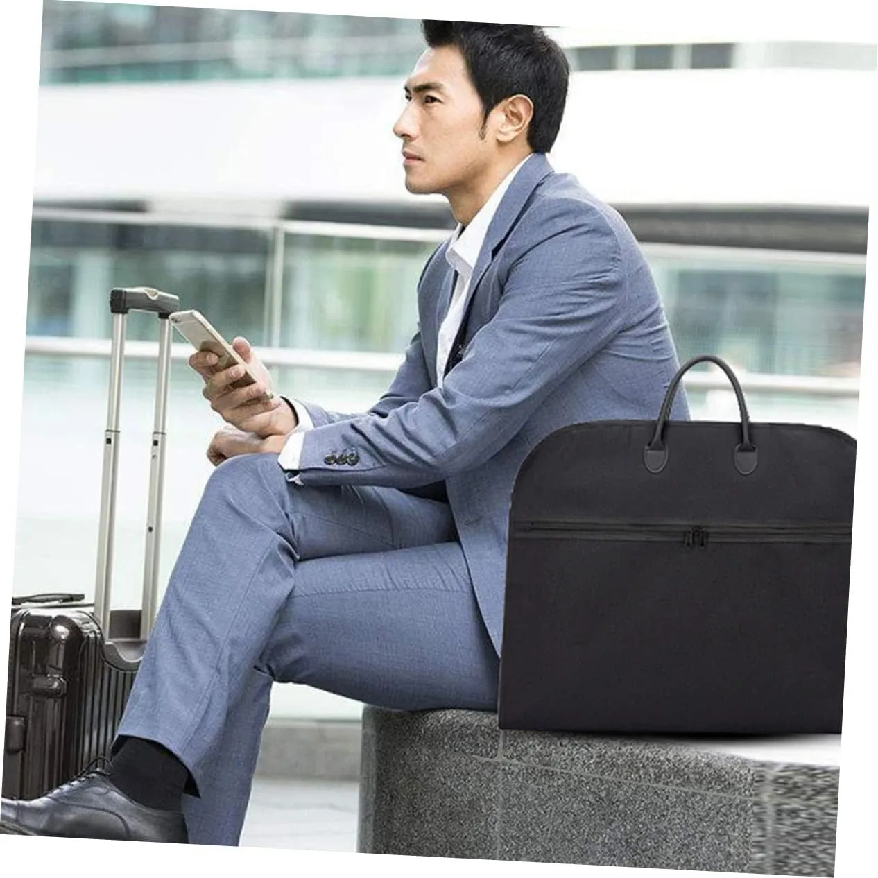 Zerodeko 1pc Suit Dust Bag Portable Garment Bags for Hanging Replacement window crank Suit Bag Oxford Cloth