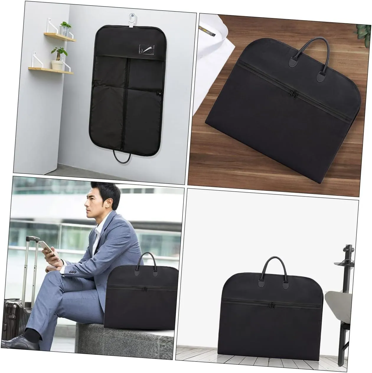 Zerodeko 1pc Suit Dust Bag Portable Garment Bags for Hanging Replacement window crank Suit Bag Oxford Cloth